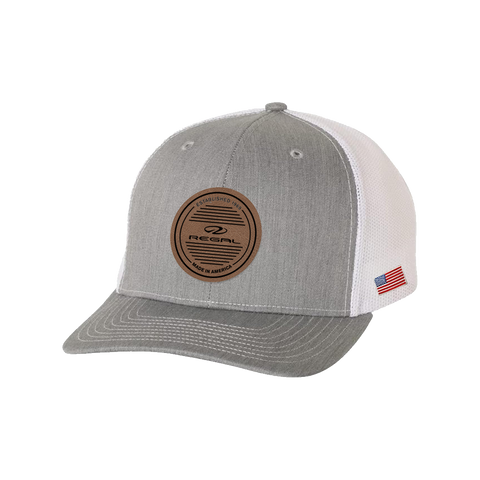 Gray Trucker Style Hat