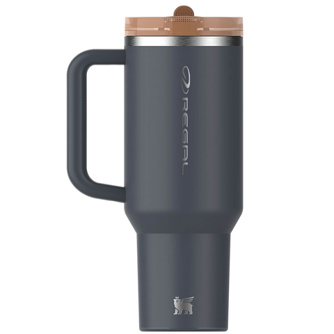 Charcoal Tumbler Flip Straw